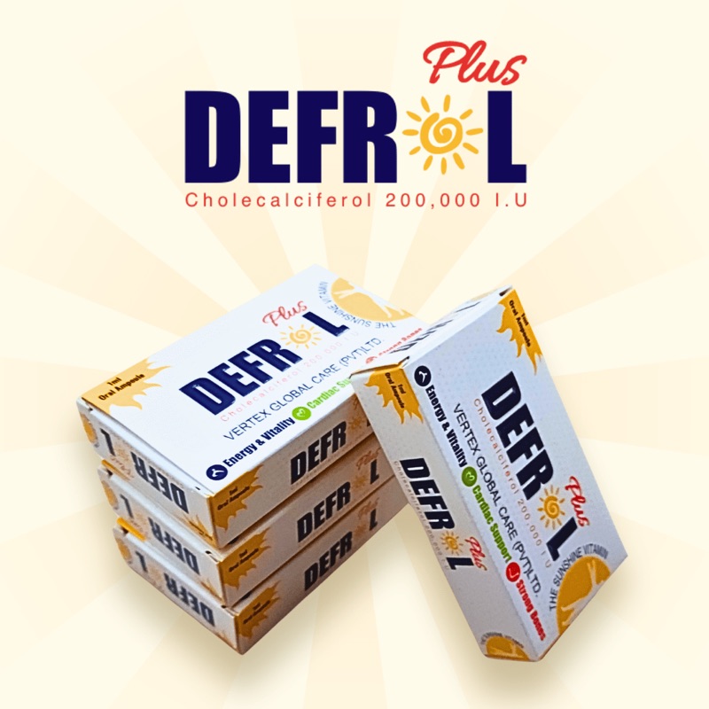 Defrol Plus - Vitamin D3 Oral Ampoule - Stronger Bones, Heart Health, Energy